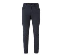 Stoffhose CIPO & BAXX "Cipo & Baxx Hose", Herren, Gr. W33/L34, Länge 34, blau (navyblau), Obermaterial: 49% Baumwolle CO. 31% Polyester PES. 17% Viskose CV. 3% Elasthan EL., kariert, slim fit, Hosen S