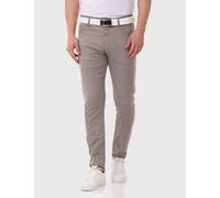 Stoffhose CIPO & BAXX "Hose", Herren, Gr. 30, Länge 34, beige, 41% Baumwolle, 37% Polyester, 20% Viskose, 2% Elasthan, gestreift, slim fit lang, Hosen Stoffhose, im dezenten Streifen-Look (69271514-30