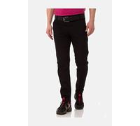 Stoffhose CIPO & BAXX "Hose", Herren, Gr. 31, Länge 34, schwarz, 97% Baumwolle, 3% Elasthan, unifarben, slim fit lang, Hosen Stoffhose, im modischen Slim Fit-Schnitt, CD842 (37430614-31) schwarz