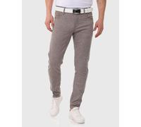 Stoffhose CIPO & BAXX "Hose", Herren, Gr. 32, Länge 34, grau, 41% Baumwolle, 37% Polyester, 20% Viskose, 2% Elasthan, unifarben, regular fit lang, Hosen Stoffhose, im unifarbenen Look (96689757-32) gr