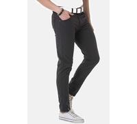 Stoffhose CIPO & BAXX "Hose", Herren, Gr. 33, Länge 34, grau (anthrazit), 49% Baumwolle, 31% Polyester, 17% Viskose, 3% Elasthan, kariert, slim fit lang, Hosen Stoffhose, mit dezentem Karomuster, CD72