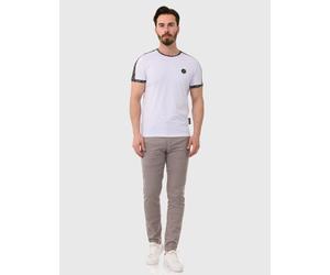 Stoffhose CIPO & BAXX "Hose", Herren, Gr. 40, Länge 32, grau, 41% Baumwolle, 37% Polyester, 20% Viskose, 2% Elasthan, gestreift, slim fit lang, Hosen Stoffhose, im dezenten Streifen-Look (94091932-40)