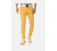 Cipo & Baxx Herren Chinohose Stretch Basic Baumwolle Slim Fit CD842 Mustard W40 L34