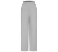 Stoffhose CLOUD 5IVE "CLOUD 5IVE", Damen, Gr. XXL, US-Größen, grau (grau melange), 95% Polyester, 5% Elasthan, unifarben, loose fit, Hosen Stoffhose (88517115-XXL) grau melange