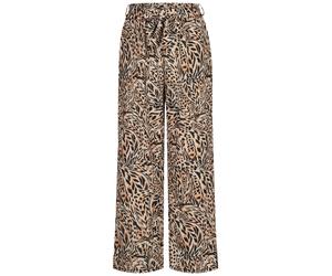 Stoffhose CLOUD 5IVE "CLOUD 5IVE Summer Pants with tie belt and aop leo print", Damen, Gr. M, US-Größen, leo, 95% Polyester, 5% Elasthan, loose fit, Hosen Stoffhose (94911702-M) leo