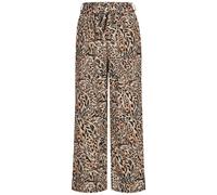 Stoffhose CLOUD 5IVE "CLOUD 5IVE Summer Pants with tie belt and aop leo print", Damen, Gr. XXL, US-Größen, leo, 95% Polyester, 5% Elasthan, loose fit, Hosen Stoffhose (94911702-XXL) leo