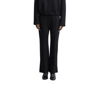 Stoffhose COMMA, Damen, Gr. 44, N-Gr, schwarz, Web, Obermaterial: 68% Viskose, 27% Polyamid, 5% Elasthan, unifarben, lang, Hosen Stoffhose, mit Bundfalte und Gummizug / Viskose-Stretch (23781748-44) s