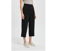 Stoffhose COMMA, Damen, Gr. 44, N-Gr, schwarz, Web, Obermaterial: 97% Polyester, 3% Elasthan, unifarben, normal lang, Hosen Stoffhose, mit Stretch (47650831-44) schwarz