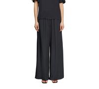 Stoffhose COMMA, Damen, Gr. 46, N-Gr, navy, Web, Obermaterial: 54% Polyester, 46% Viskose, unifarben, lang, Hosen Stoffhose, mit elastischem Bund (41893949-46) navy
