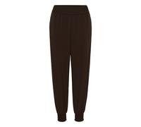 Stoffhose CREAM "Casual Hose CRCharlott", Damen, Gr. 46, N-Gr, braun (java), Obermaterial: 63% Polyester PES. 33% Viskose CV. 4% Elasthan EL., Hosen Stoffhose (85331854-46) java