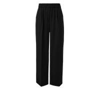 Stoffhose, Damen, Gr. 42, N-Gr, schwarz, Web, Obermaterial: 87% Polyester, 13% Elasthan, COMMA CASUAL IDENTITY, unifarben, normal, Hosen Stoffhose, mit Bügelfalte (62810112-42) schwarz