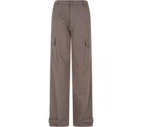 Stoffhose DEF "DEF Damen DEF Cargo Pants", Damen, Gr. XL, US-Größen, grau, 100% Baumwolle, unifarben, loose fit, Hosen Stoffhose (54168862-XL) grau