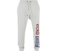 Stoffhose ECKO UNLTD. "Ecko Unltd. Herren Ecko Unltd. Grande Seweatpant", Herren, Gr. XL, US-Größen, grau, 80% Baumwolle, 20% Polyester, loose fit, Hosen Stoffhose (11570635-XL) grau