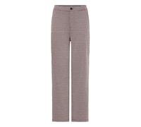 Stoffhose FRANSA "Damen Casual FRBABETT", Damen, Gr. XL, N-Gr, braun (hot fudge with pink check), Obermaterial: 72% Polyester PES. 26% Viskose CV. 2% Elasthan EL., Hosen Stoffhose (50008935-XL) hot fu