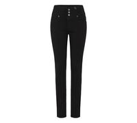 fransa FRZalin Damen Hose Stoffhose Jeans Pant 5-Pocket mit Stretch Slim Fit, Größe:34, Farbe:(NOOS) Black (60096)