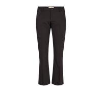 Stoffhose FREEQUENT "FQISADORA-ANKLE-PA-BOOTCUT", Damen, Gr. XXL, N-Gr, braun (schwarz), Web, Obermaterial: 50% Baumwolle, 47% Polyamid, 3% Elasthan, unifarben, normal lang, Hosen Stoffhose, mit ausge