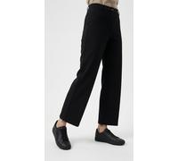 Stoffhose FREEQUENT "FQNANNI-PANTS", Damen, Gr. XL, N-Gr, schwarz, Web, Obermaterial: 73% Polyester, 24% Viskose, 3% Elasthan, unifarben, bequem lang, Hosen Stoffhose, Sommerhose mit Seiten-und Gesäßt