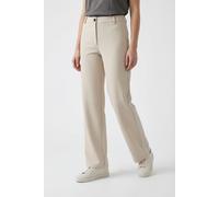 Stoffhose FREEQUENT "FQNANNI-PANTS", Damen, Gr. XXL, N-Gr, moonbeam melange, Web, Obermaterial: 73% Polyester, 24% Viskose, 3% Elasthan, unifarben, bequem lang, Hosen Stoffhose, Sommerhose mit Seiten-