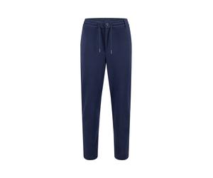 Stoffhose FYNCH-HATTON, Herren, Gr. M, N-Gr, navy, Piqué;Interlock, Obermaterial: 53% Polyester, 42% Baumwolle, 5% Elasthan, unifarben, lang, Hosen Stoffhose, aus Polyester, Baumwolle und Elasthan, sc