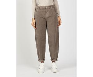 Stoffhose GANG "94VIA", Damen, Gr. 26, Normalgrößen, light taupe, 98% Baumwolle, 2% Elasthan, unifarben, relaxed fit lang, Hosen Stoffhose, im 5-Pocket-Style (73168164-26) light taupe