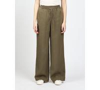 Stoffhose GANG "94YARA", Damen, Gr. 26, Normalgrößen, grün (khaki), 100% Lyocell, unifarben, relaxed fit lang, Hosen Stoffhose, mit weitem Bein (39368358-26) khaki