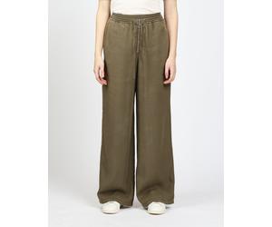 Stoffhose GANG "94YARA", Damen, Gr. 26, Normalgrößen, grün (khaki), 100% Lyocell, unifarben, relaxed fit lang, Hosen Stoffhose, mit weitem Bein (39368358-26) khaki