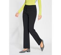 Stoffhose GANG "GANG Hosen Bootcut 94CICILIA FLARED", Damen, Gr. 29, schwarz, Stoff, 90% Polyester, 10% Elasthan, Hosen Stoffhose (61898753-29) schwarz