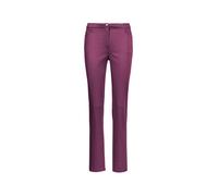 Stoffhose GOLDNER "Baumwollhose mit Dehnbund", Damen, Gr. 48, N-Gr, lila (aubergine), Obermaterial: 98% Baumwolle CO. 2% Elasthan EL., normal, Hosen Stoffhose, Ohne (10832849-48) aubergine