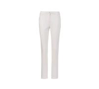 Stoffhose GOLDNER "Baumwollhose mit Dehnbund", Damen, Gr. 54, N-Gr, weiß (cremeweiß), Obermaterial: 98% Baumwolle CO. 2% Elasthan EL., normal, Hosen Stoffhose, Ohne (27871139-54) cremeweiß