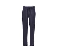 Stoffhose GOLDNER "Bequeme Slinky-Hose mit Schlupfbund", Damen, Gr. 44, N-Gr, blau (marine), Obermaterial: 96% Viskose CV. 4% Elasthan EL., Hosen Stoffhose (71541005-44) marine