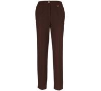 Stoffhose GOLDNER "Bequeme Hose LOUISA COMFORT+ mit Bügelfalte", Damen, Gr. 38, N-Gr, beige (dunkeltaupe), Obermaterial: 63% Polyester PES. 34% Viskose CV. 3% Elasthan EL., Hosen Stoffhose (76050019-3
