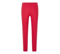 Stoffhose GOLDNER "Elegante 7/8-Hose mit Schlupfbund", Damen, Gr. 48, N-Gr, rot, Obermaterial: 67% Baumwolle CO. 28% Polyamid PA. 5% Elasthan EL., schmal, Hosen Stoffhose, figurschmeichelde Schnittfüh