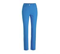 Stoffhose GOLDNER "Elegante Hose LOUISA mit Formbund", Damen, Gr. 44, N-Gr, blau, Obermaterial: 66% Viskose CV. 31% Polyamid PA. 3% Elasthan EL., Hosen Stoffhose (59861362-44) blau