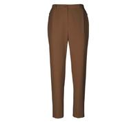 Stoffhose GOLDNER "Hose Anna mit Rippenstruktur", Damen, Gr. 48, N-Gr, braun (rost), Obermaterial: 64% Polyester PES. 32% Viskose CV. 4% Elasthan EL., normal, Hosen Stoffhose, Ohne (70263700-48) rost