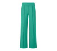 Stoffhose GOLDNER "Jersey-Hose mit Biesen", Damen, Gr. 42, N-Gr, grün, Obermaterial: 67% Viskose CV. 27% Polyester PES. 6% Elasthan EL., weit, Hosen Stoffhose, seitliche Eingriffstaschen (15500760-42)