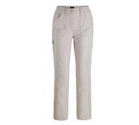 Stoffhose GOLDNER "Krempelbare Hose mit Funktion", Damen, Gr. 44, N-Gr, beige (sand), Obermaterial: 71% Baumwolle CO. 25% Polyester PES. 4% Elasthan EL., Hosen Stoffhose (52872516-44) sand