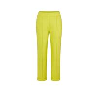 Stoffhose GOLDNER "Kurzgröße Hose mit 7/8-Länge", Damen, Gr. 22, K-Gr, grün (hellgrün), Obermaterial: 67% Viskose CV. 27% Polyamid PA. 6% Elasthan EL., gerade, Hosen Stoffhose, Saumaufschlag (52077700