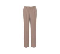 Stoffhose GOLDNER "Kurzgröße Hose mit Gürtelschlaufen in pflegeleichter Qualität", Damen, Gr. 21, K-Gr, beige (taupe), Obermaterial: 88% Polyester PES. 12% Elasthan EL., festlich, Hosen Stoffhose, Mit