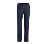 Stoffhose GOLDNER "Kurzgröße Komfortable Denim-Hose VERA mit Stretch", Damen, Gr. 19, K-Gr, blau (marine), Obermaterial: 70% Baumwolle CO. 29% Polyester PES. 1% Elasthan EL., Hosen Stoffhose (47480107