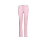 Stoffhose GOLDNER "Kurzgröße Leichte Baumwoll-Hose CARLA", Damen, Gr. 25, K-Gr, rosa (geranie), Obermaterial: 98% Baumwolle CO. 2% Elasthan EL., Hosen Stoffhose (21282534-25) geranie