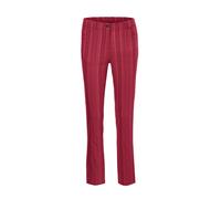 Stoffhose GOLDNER "Kurzgröße Sportliche Strukturhose in elastischer Ware", Damen, Gr. 24, K-Gr, rot, Obermaterial: 45% Elastomultiester ELE. 44% Baumwolle CO. 7% Viskose CV. 4% Polyester PES., Hosen S