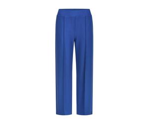 Stoffhose GOLDNER "Kurzgröße Verkürzte Hose VERA mit Biesen", Damen, Gr. 25, K-Gr, blau (royalblau), Obermaterial: 60% Viskose CV. 35% Polyamid PA. 5% Elasthan EL., Hosen Stoffhose (78755463-25) royal