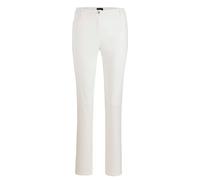 Stoffhose GOLDNER "Leichte Baumwoll-Hose ANNA", Damen, Gr. 46, N-Gr, weiß (cremeweiß), Obermaterial: 98% Baumwolle CO. 2% Elasthan EL., Hosen Stoffhose (87988766-46) cremeweiß