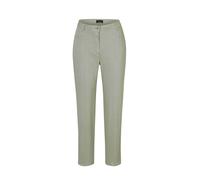 Stoffhose GOLDNER "Hose mit 7/8-Länge", Damen, Gr. 40, N-Gr, grün (graugrün), Obermaterial: 55% Lyocell CLY. 43% Baumwolle CO. 2% Elasthan EL., Hosen Stoffhose (63790235-40) graugrün