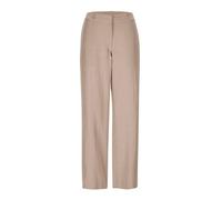 Stoffhose GOLDNER "Sommerhose VERA mit weitem Bein", Damen, Gr. 40, N-Gr, beige, Obermaterial: 55% Leinen LI. 45% Baumwolle CO., Hosen Stoffhose (12973819-40) beige
