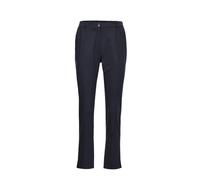 Stoffhose GOLDNER "Sportive Hose Anna aus trageangenehmen Satin", Damen, Gr. 44, N-Gr, blau (dunkelmarine), Obermaterial: 64% Baumwolle CO. 33% Polyester PES. 3% Elasthan EL., Hosen Stoffhose (8569323