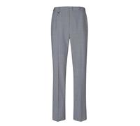 Stoffhose GOLDNER "Trevira-Schurwollhose ANNA", Damen, Gr. 42, N-Gr, grau (silbergrau, melange), Obermaterial: 53% Polyester PES. 43% Schurwolle WV. 4% Elasthan EL., Hosen Stoffhose (44239754-42) silb