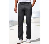 Stoffhose H.I.S "aus leicht elastischer Baumwollmix-Qualität", Herren, Gr. 34, Länge 34, anthrazit, Web, Obermaterial: 53% Baumwolle, 30% Polyester, 15% Viskose, 2% Elasthan, unifarben, regular fit la