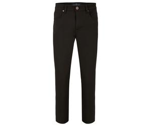 Stoffhose HECHTER PARIS "HECHTER PARIS FM Five-Pocket-Hose", Herren, Gr. 31-34, Länge 34, braun (schwarz), Obermaterial: 64% Polyester PES. 31% Viskose CV. 5% Elasthan EL., regular fit, Hosen Stoffhos