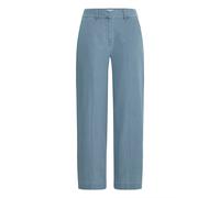 Stoffhose ICHI "Casual Hose IHKATE", Damen, Gr. L, N-Gr, blau (kate denim light blau), Obermaterial: 73% Baumwolle CO. 18% Polyamid PA. 9% Elasthan EL., Hosen Stoffhose (71054417-L) kate denim light b